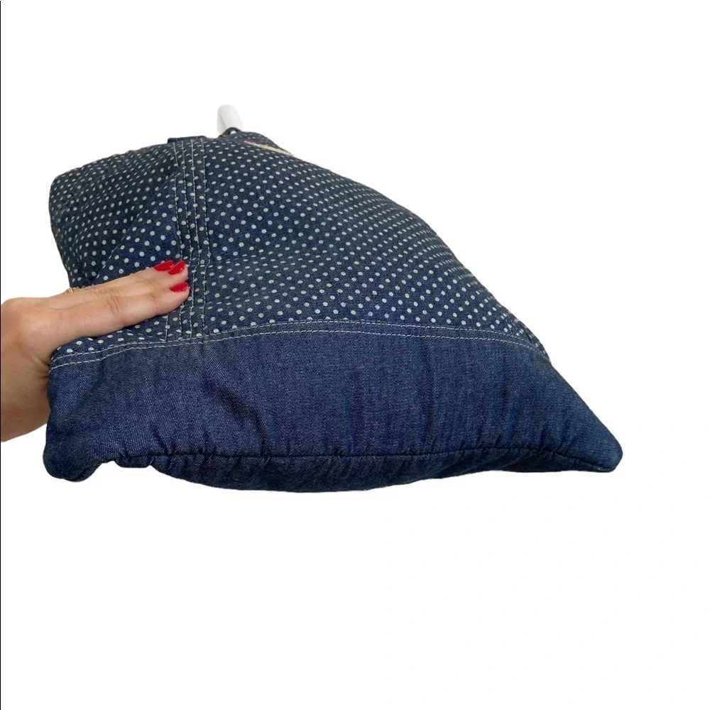 American Eagle Denim Tote Polka Dots Bag